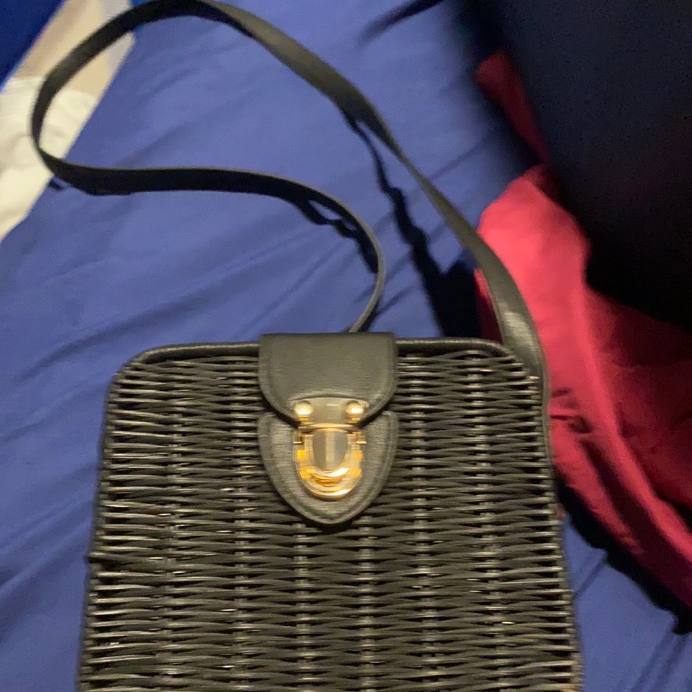 Girls straw purse